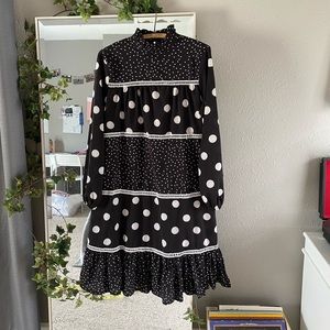 Polka dot midi dress